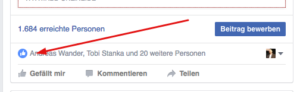 Bild: Facebook Posting Fans zu Seiten fans machen